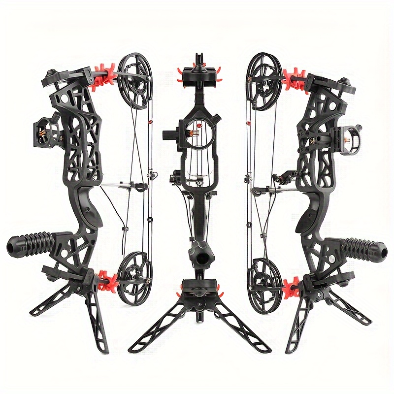 1pc Archery Dual-purpose Composite Bow, 40-65Lbs Adjustable For Both Left And Right Hands, Suitable For Shooting Marbles And Arrows For Beginners And Skilled Archers, Outdoor Hunting Shooting Target Shooting Archery