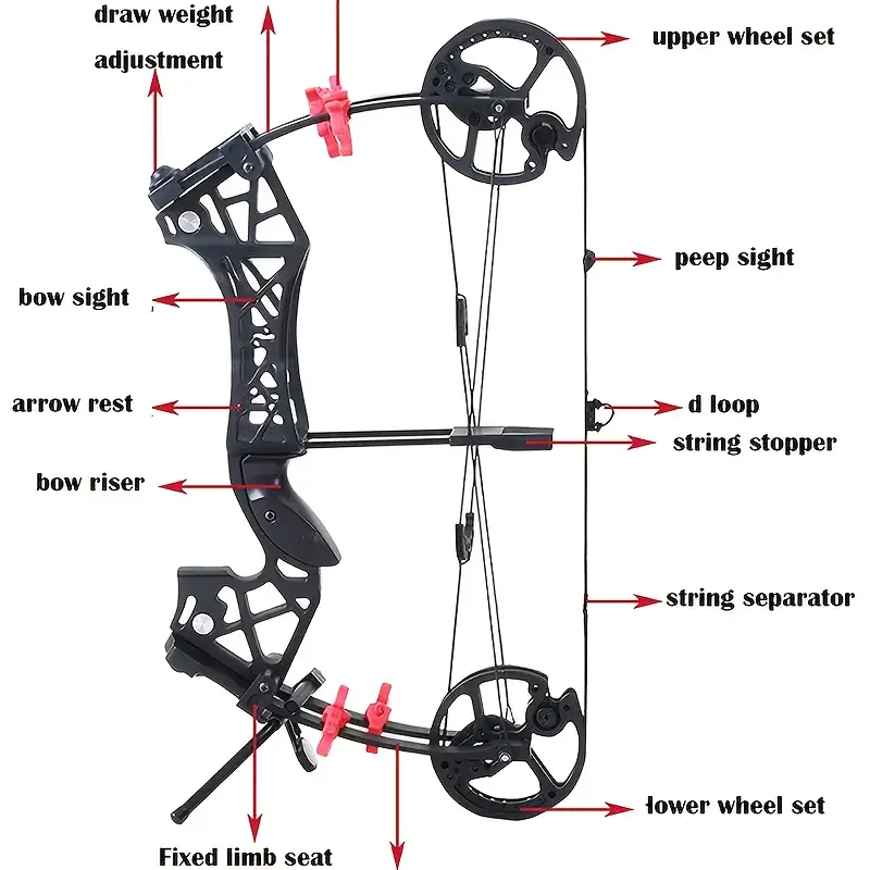 Nighthawk Steel Ball Compound Bow Multi-Purpose Bow Kit 40-65 lbs