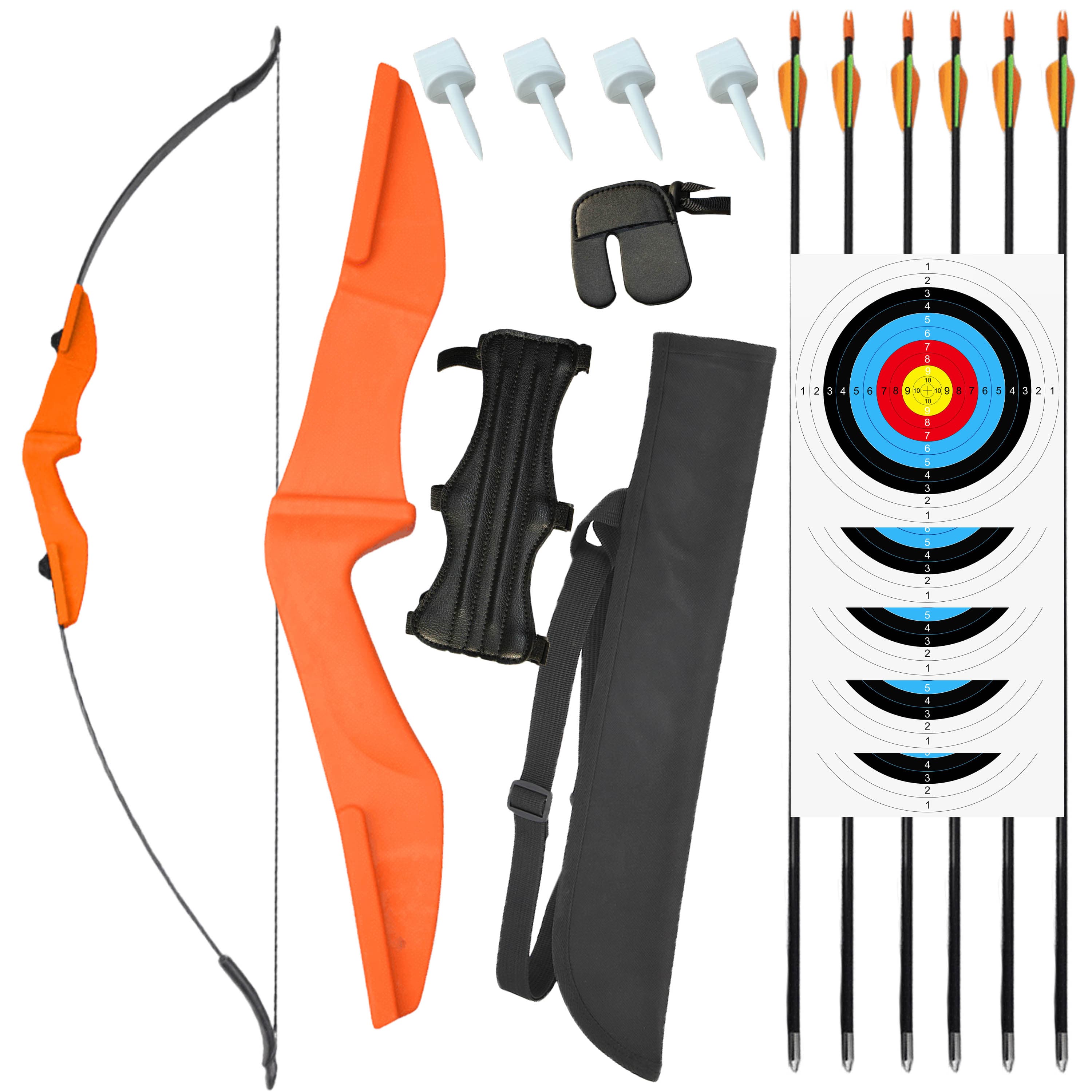 57" Takedown Recurve Bow Hunting Target 30-40lbs RH/LH