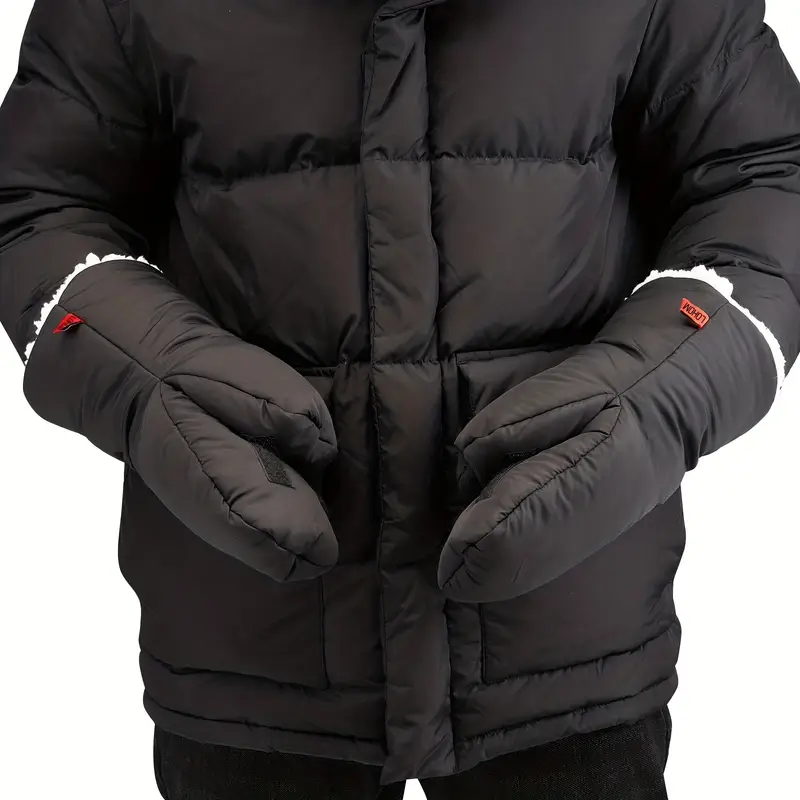 Winter Golf Cart Push Gloves Extra Thick Waterproof Warm