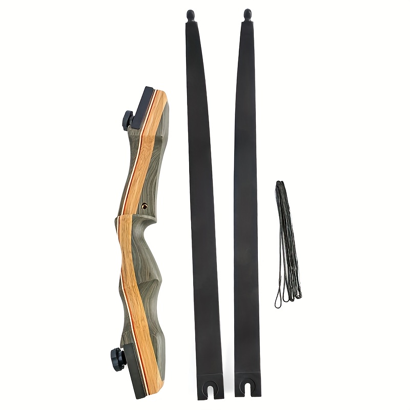 Multi-Skill, Complete 50lbs Recurve Bow Set for Hunting & Fishing - Easy-to-Use, Versatile for Beginners to Pros, Includes Accessories