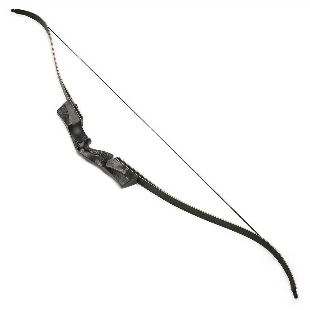 Wood Recurve Bow 57" Traditional Hunting Archery Set 40-55 lbs