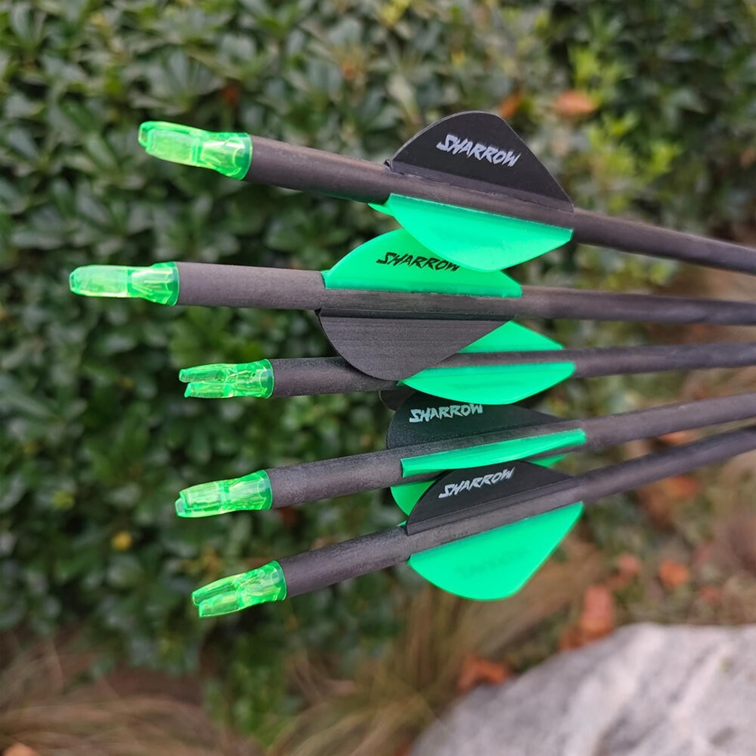 SHARROW 30" Pure Carbon Arrows Recurve Compound Bow Hunting Spine 300-800