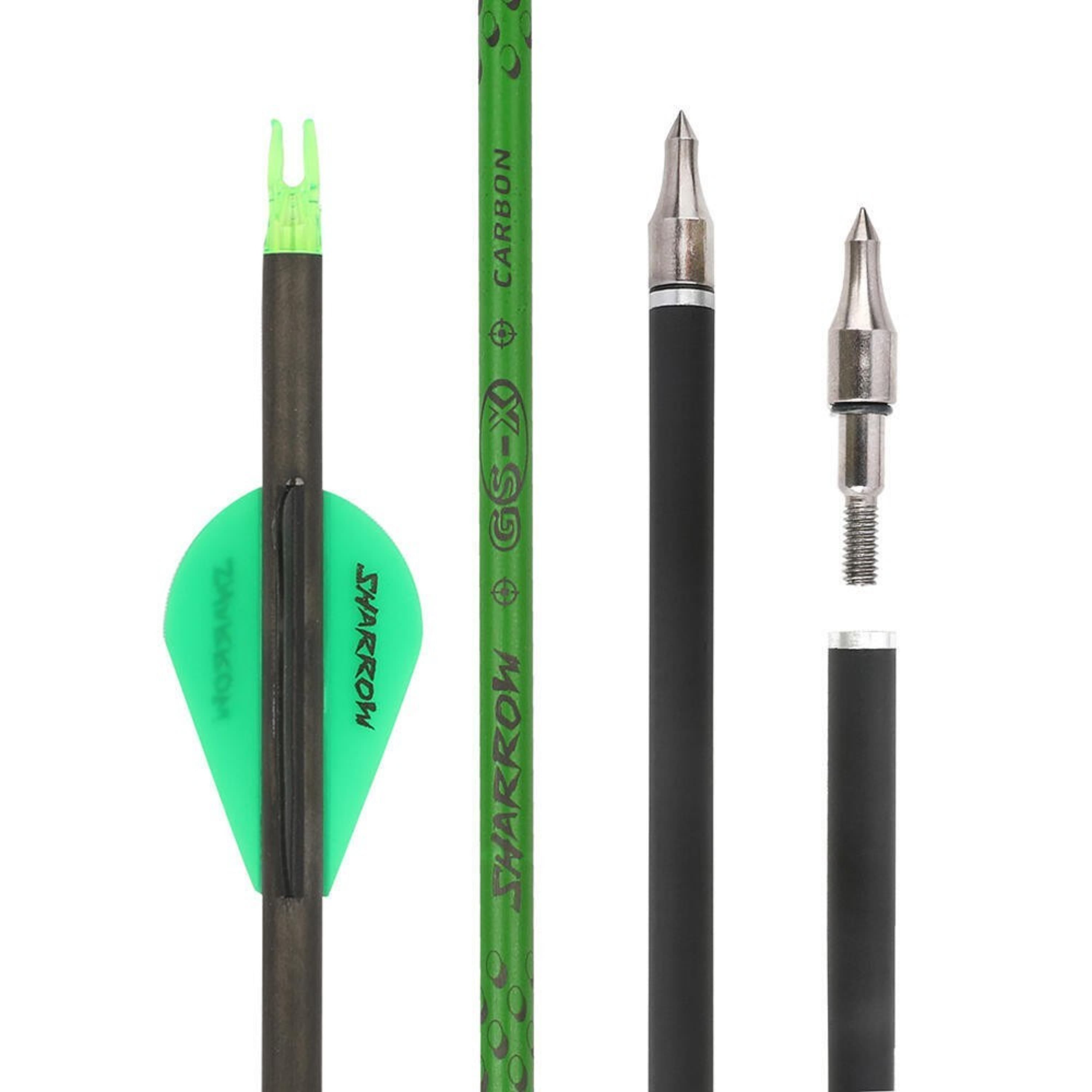 SHARROW 30" Pure Carbon Arrows Recurve Compound Bow Hunting Spine 300-800