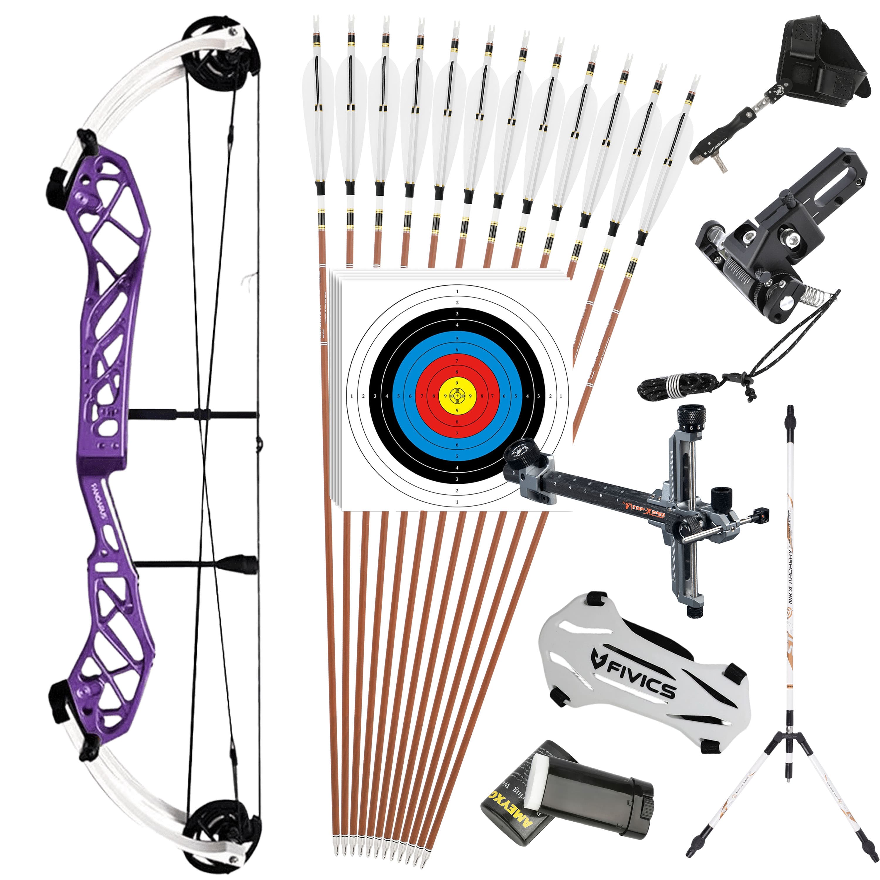 50-60lbs Compound Bow Set Shooting Target Archery 