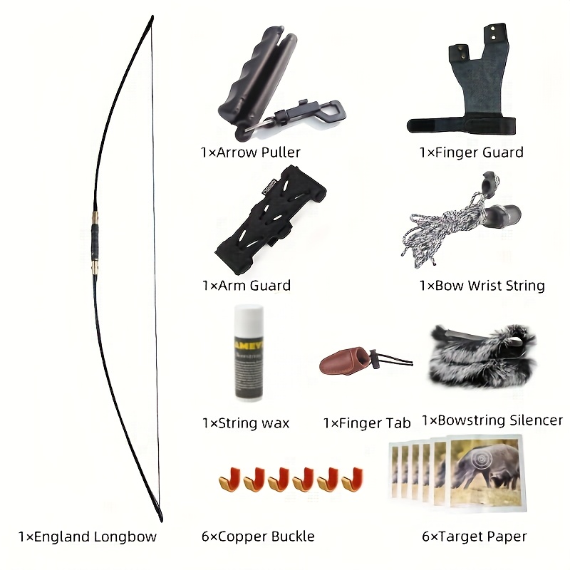 Traditional 67" English Takedown Longbow 60-70 lbs