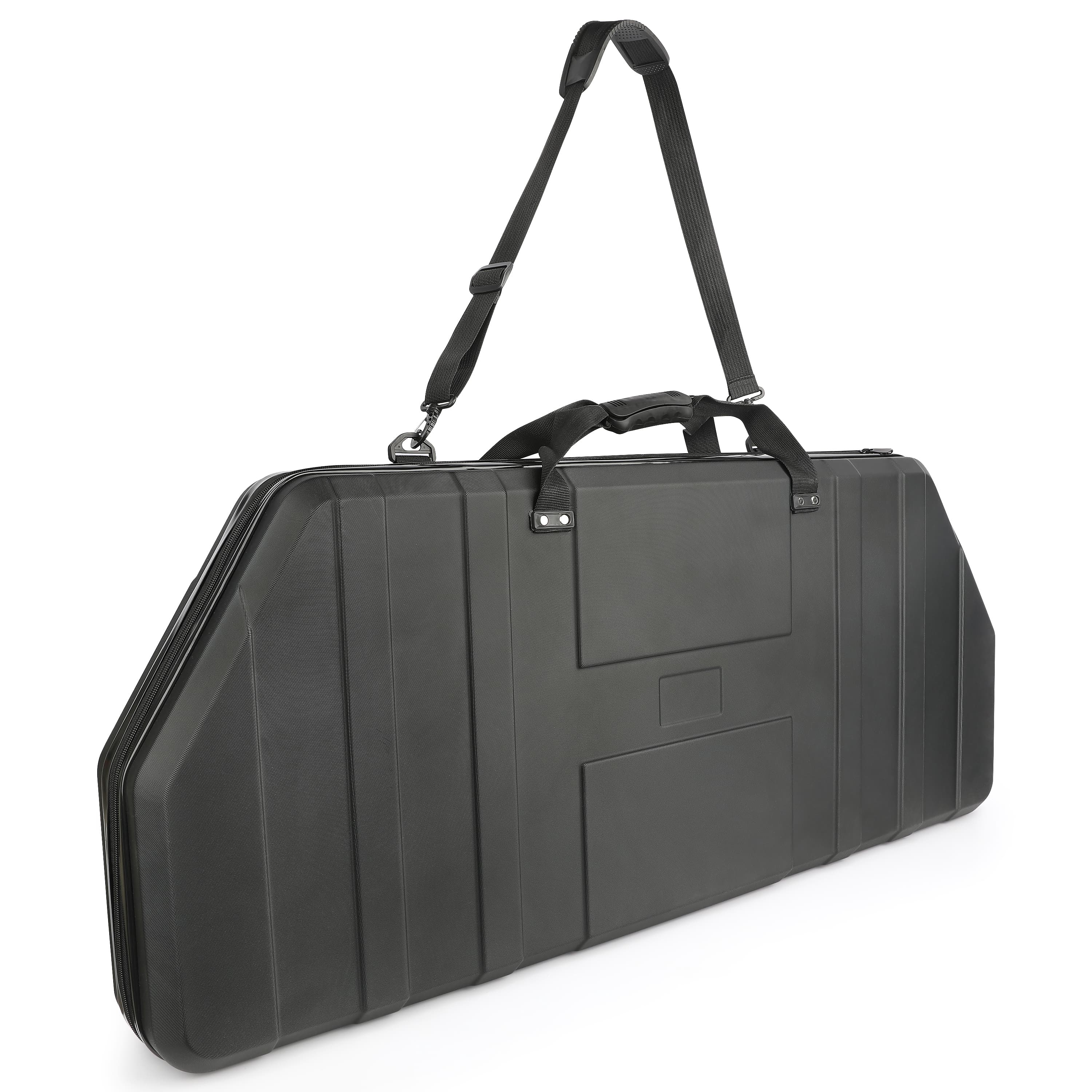 AG1 black ABS compound bow hard case with high-density foam interior