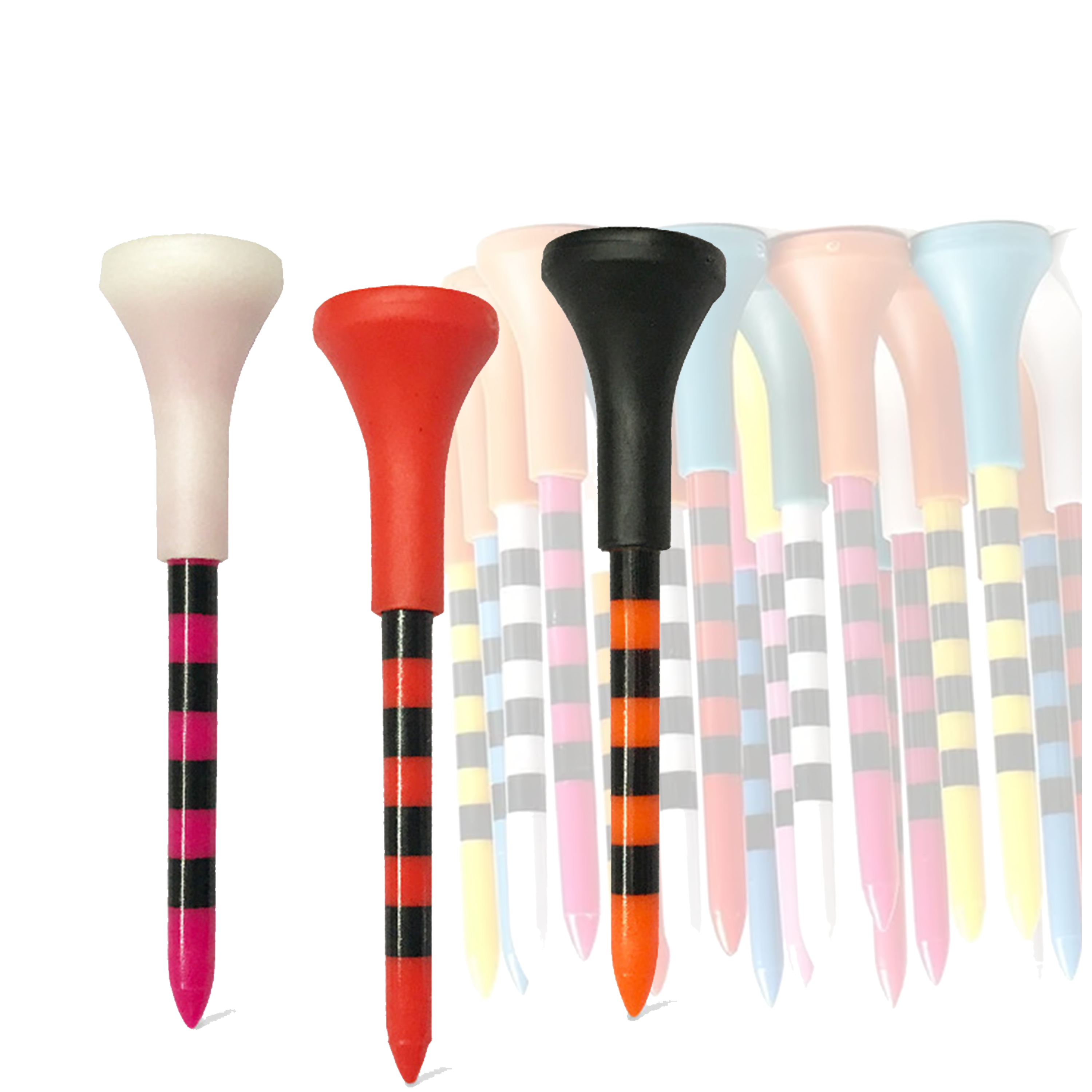 Unbreakable Colored Golf Tees 70/83mm Tee Holder Professional 