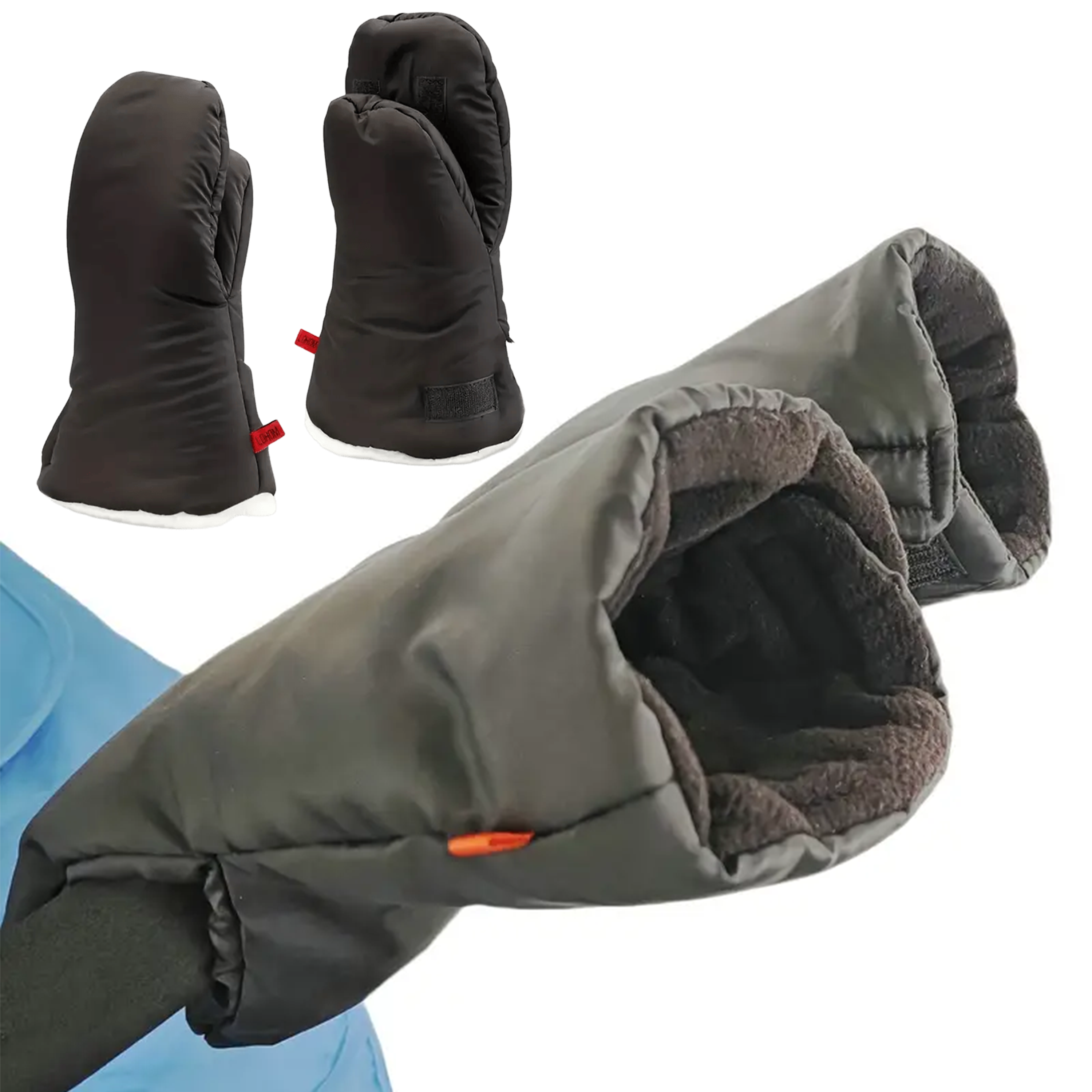 Winter Golf Cart Push Gloves Extra Thick Waterproof Warm