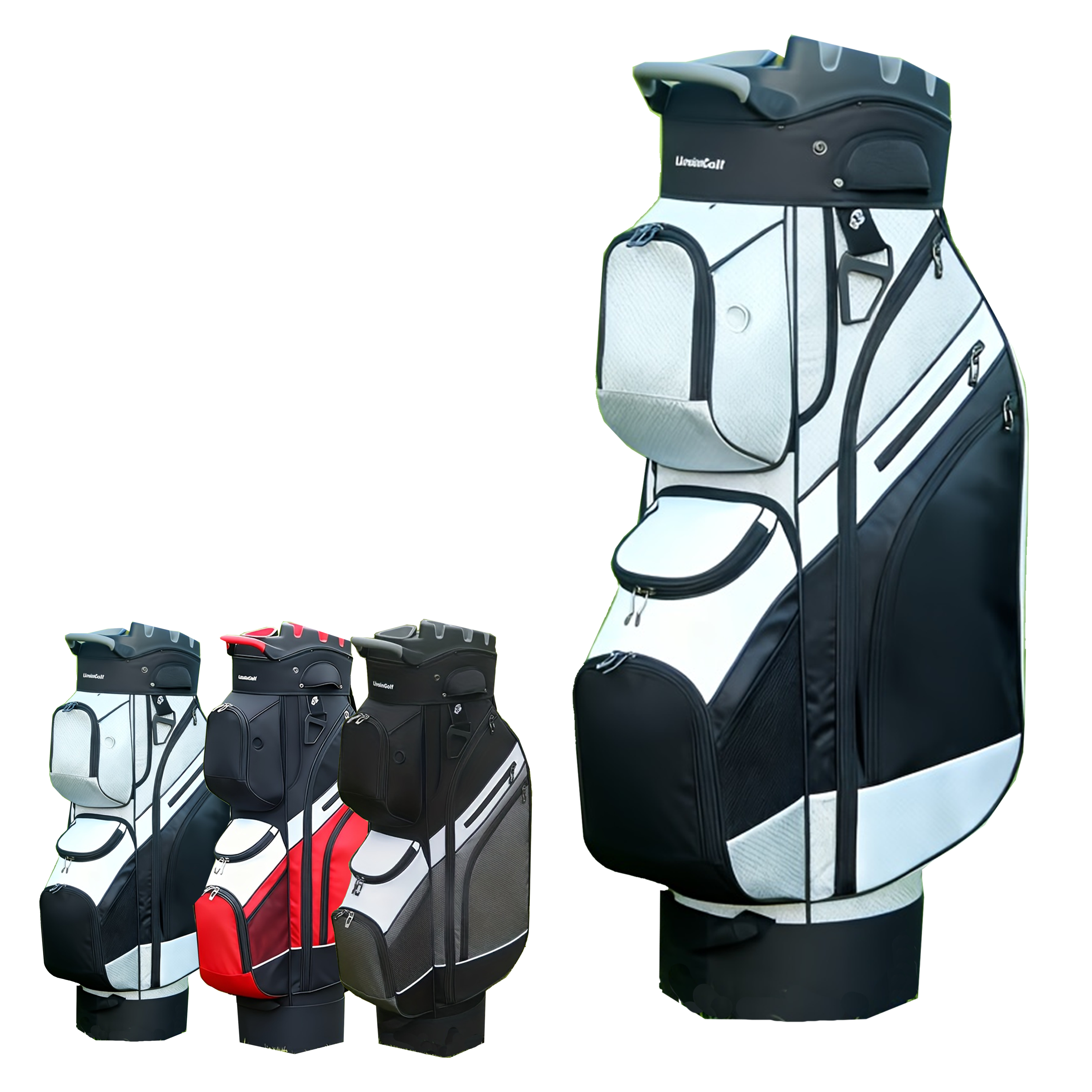 Golf Club Bag Course Use Case 14-Way Dividers 7 Pocket Polyester Golf 