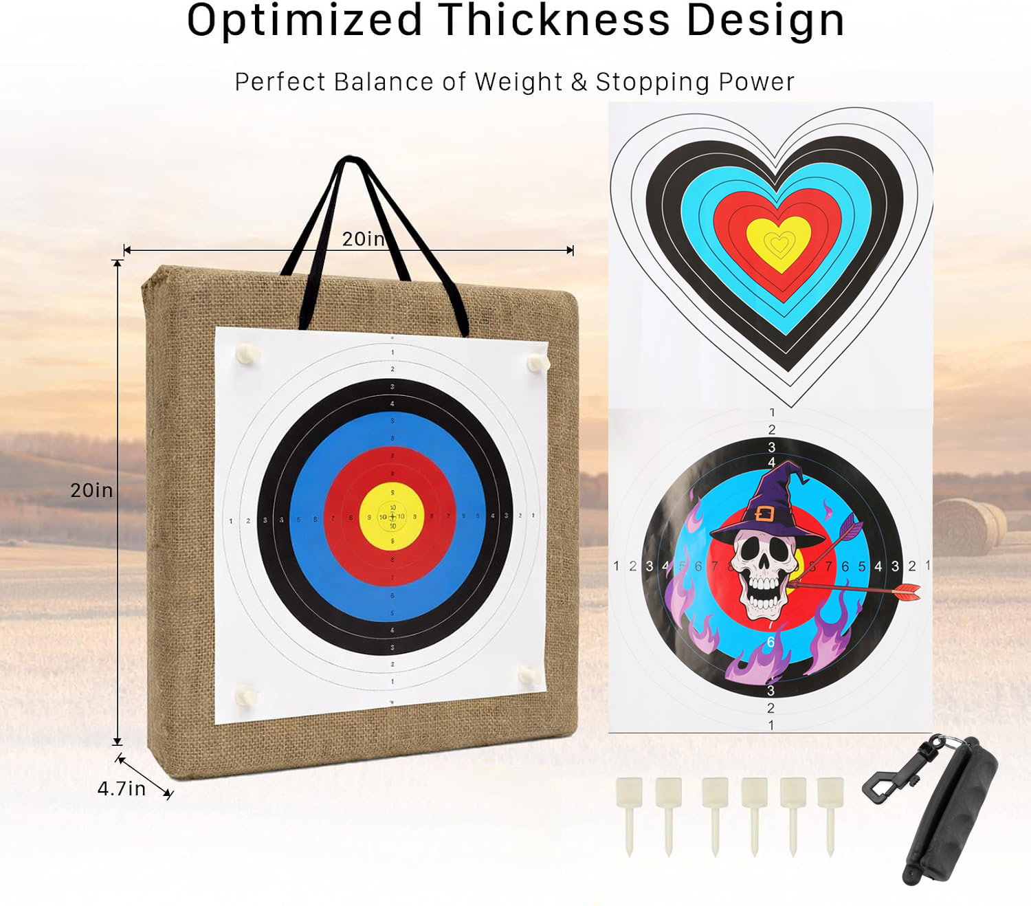 Archery Target Kit for Recurve, Compound & Traditional Bows
