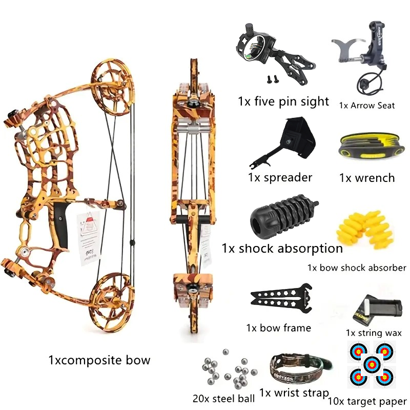 Dual Purpose Composite Bow Compound Bow Kit 30-60lbs