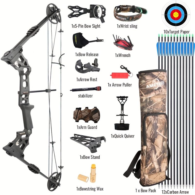 JUNXING Dragon X8 Compound Bow Hunting Bow 20-70 lbs
