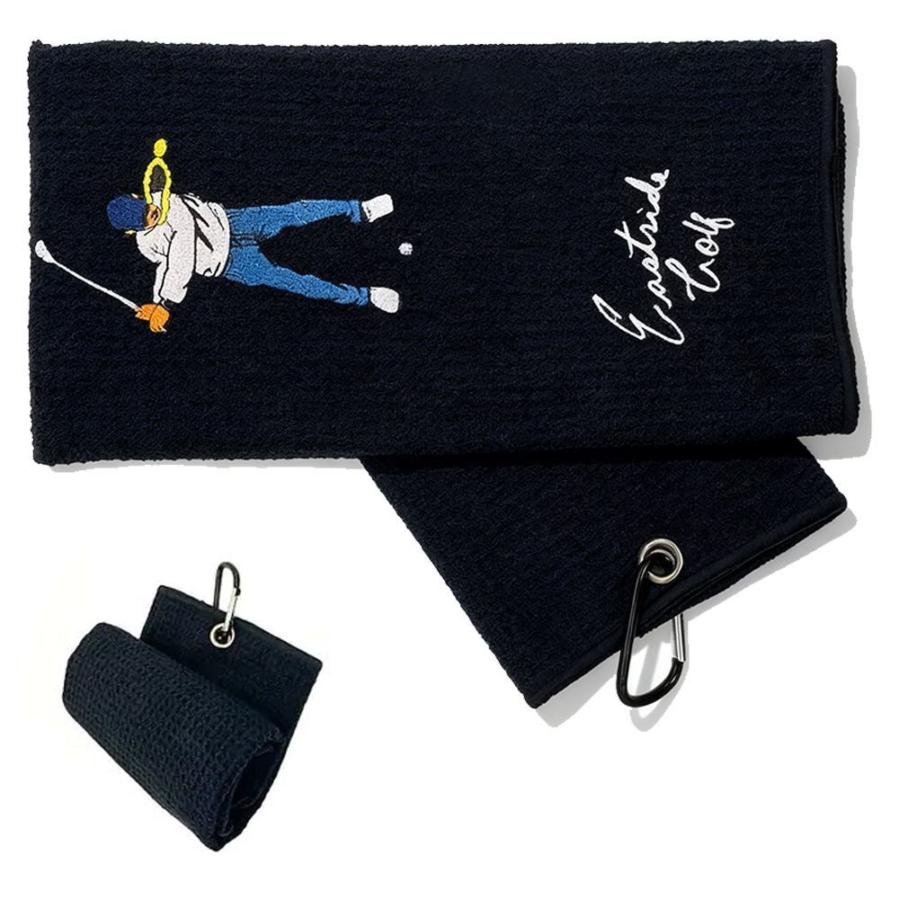 Golf Cleaning Towel High Polyester Printed Bags Golfers Wiping Clubs