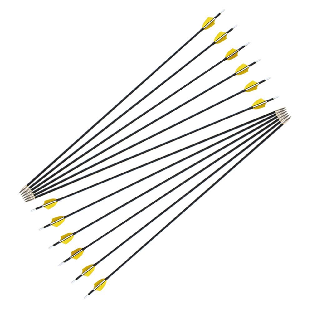 SHARROW 31" Feather Fletched Carbon Arrows Spine 1000 (12 Pack) 