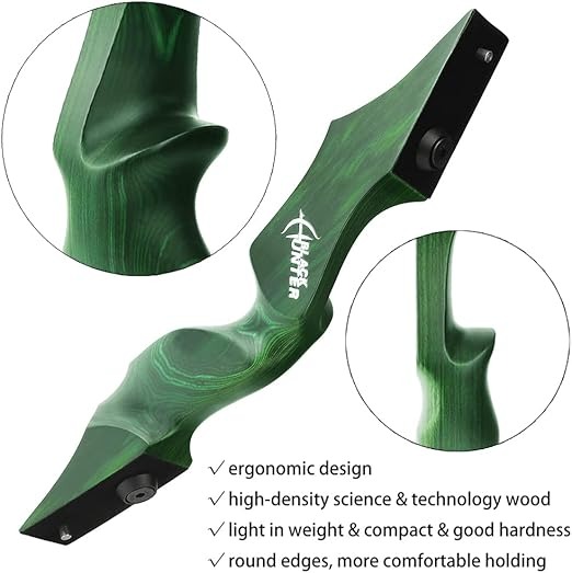 BLACK HUNTER 60" Original Takedown Wood Recurve Bow 25-60 lbs