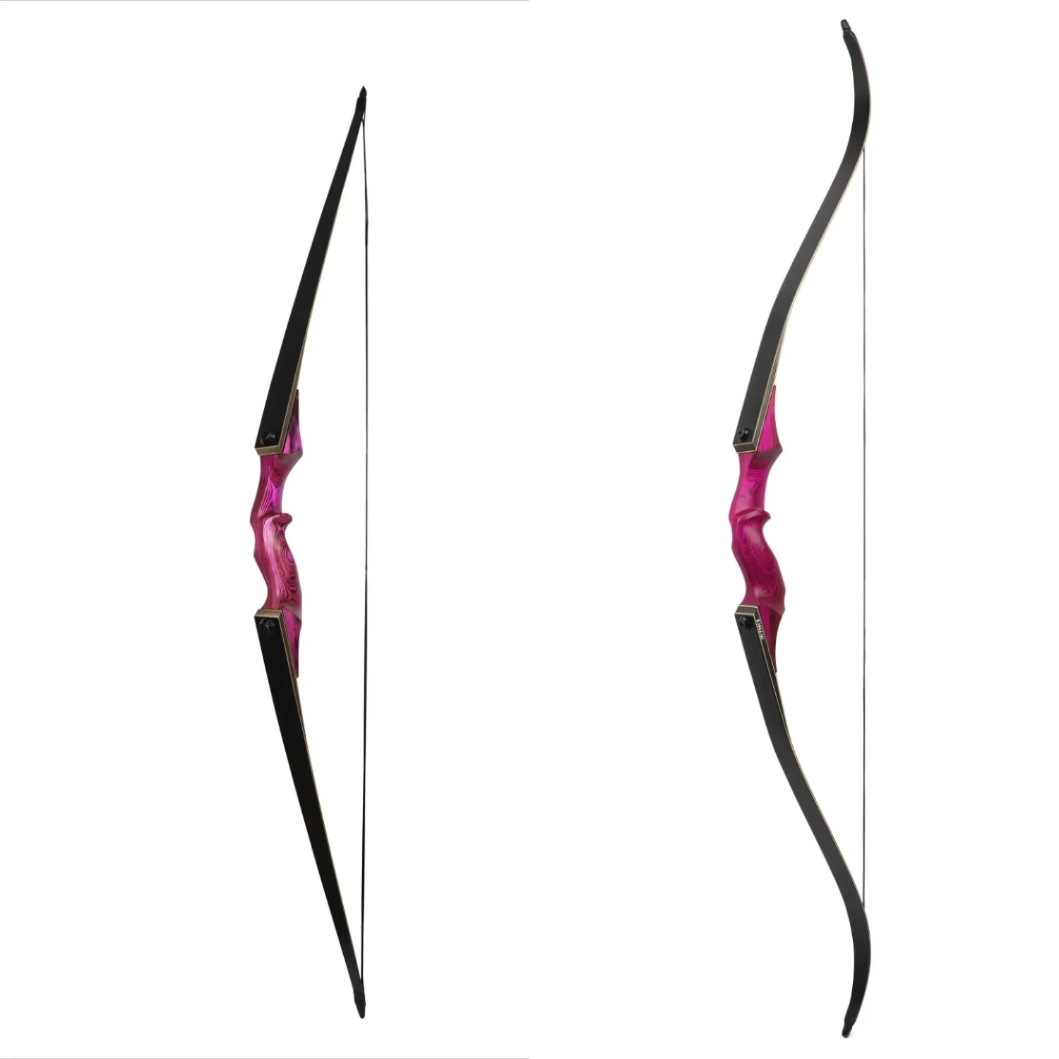 Black Hunter 60" Recurve Bow Takedown Bow 20-60 lbs RH/LH