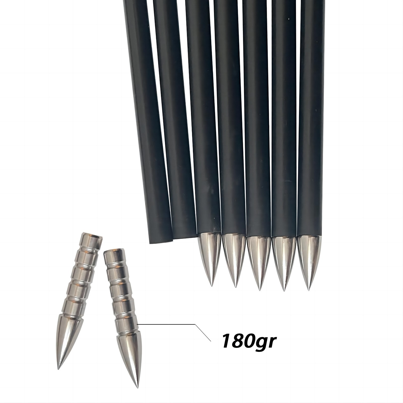 PANDARUS VERSUS V23 Pure Carbon 8mm Indoor Target Arrows ± .0015" (12 Pack)-CHN Archery