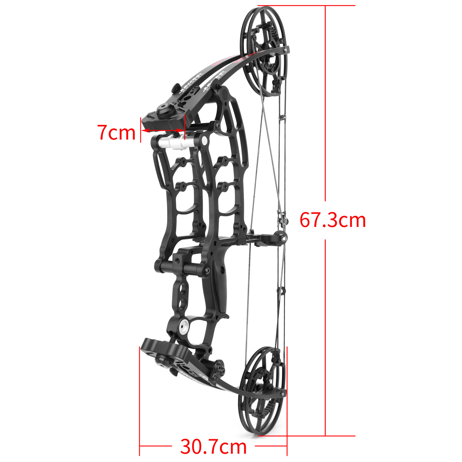 Compound Bow Short Axis Dual-use 40-65lbs Steel Ball Arrow Hunting Fishing RH LH