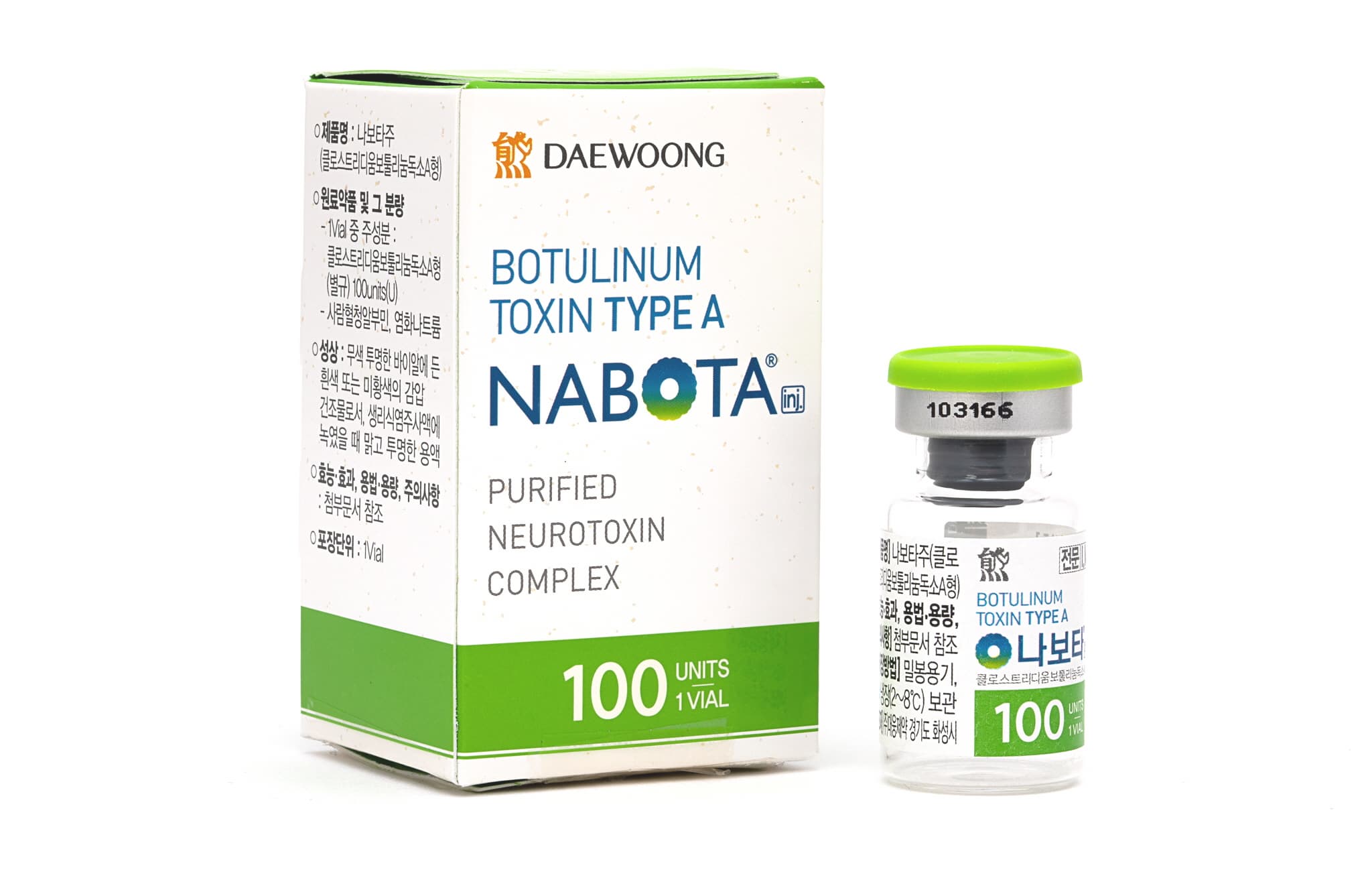 Nabota 100 Units Korean Brand Botox-iRENICE