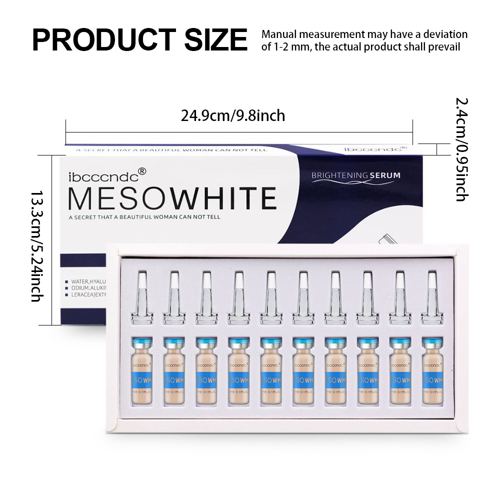 MesoWhite Essence Serum BB Glow Pigment Starter Kit Korea Anti-Aging BB Glow Ampoules Foundation Skin Treatment