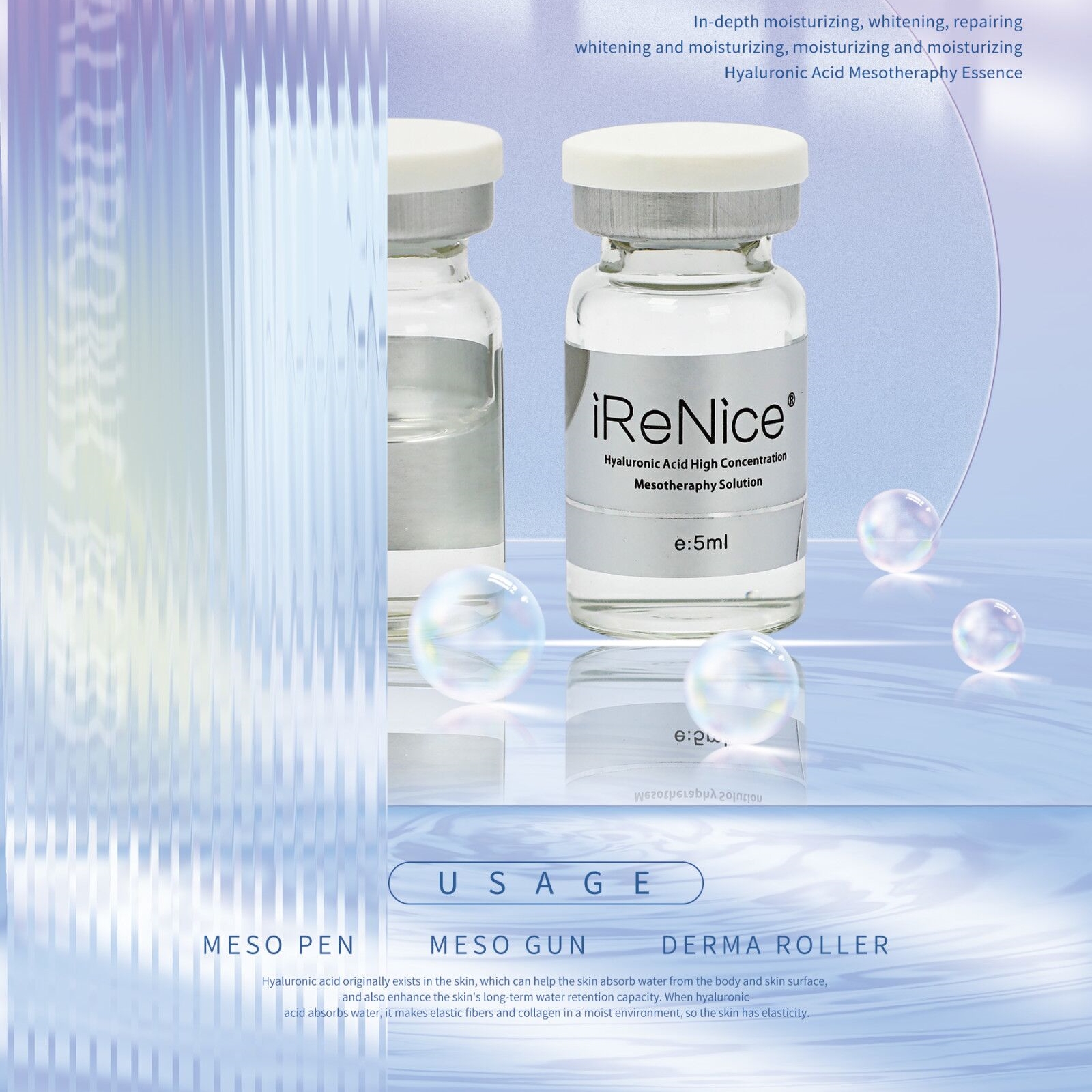 Korean Skin Care Hyaluronic Acid hydrating Anti Aging Smoothing Stem