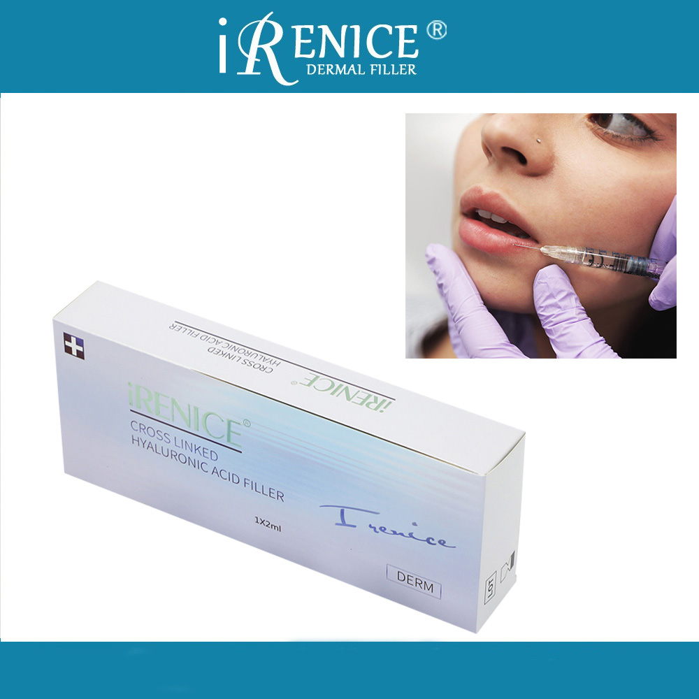 Whole sales skincare hyaluronic acid filler 2ml lips injection HA dermal filler gel from manufacturer-iRENICE