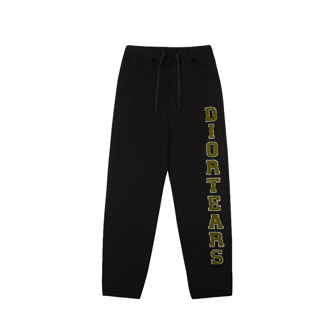 Dior LOGO towel embroidered vertical leg trousers