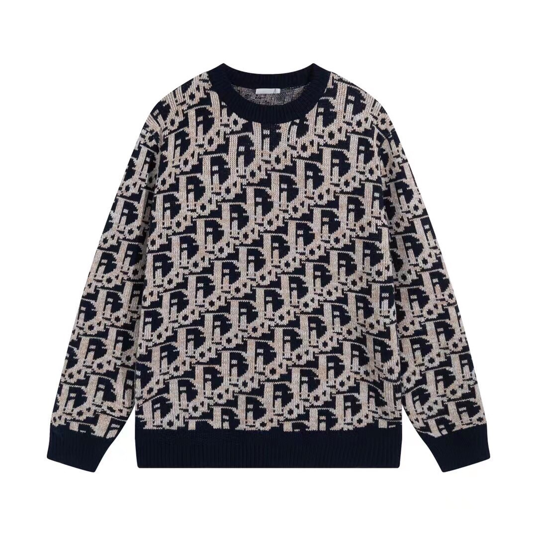  Dior printed jacquard sweater