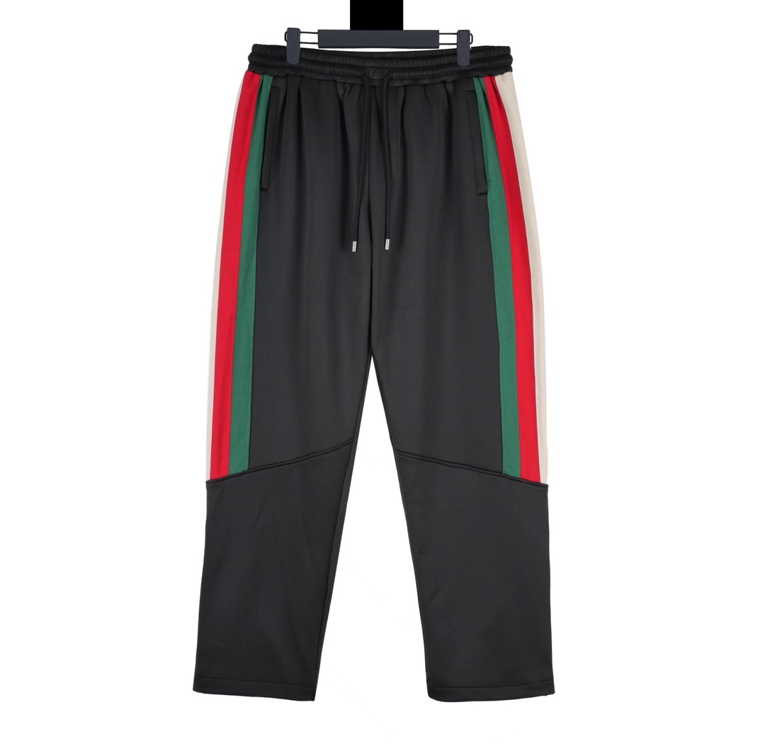GUC 23ss three-color striped laminated suit trousers