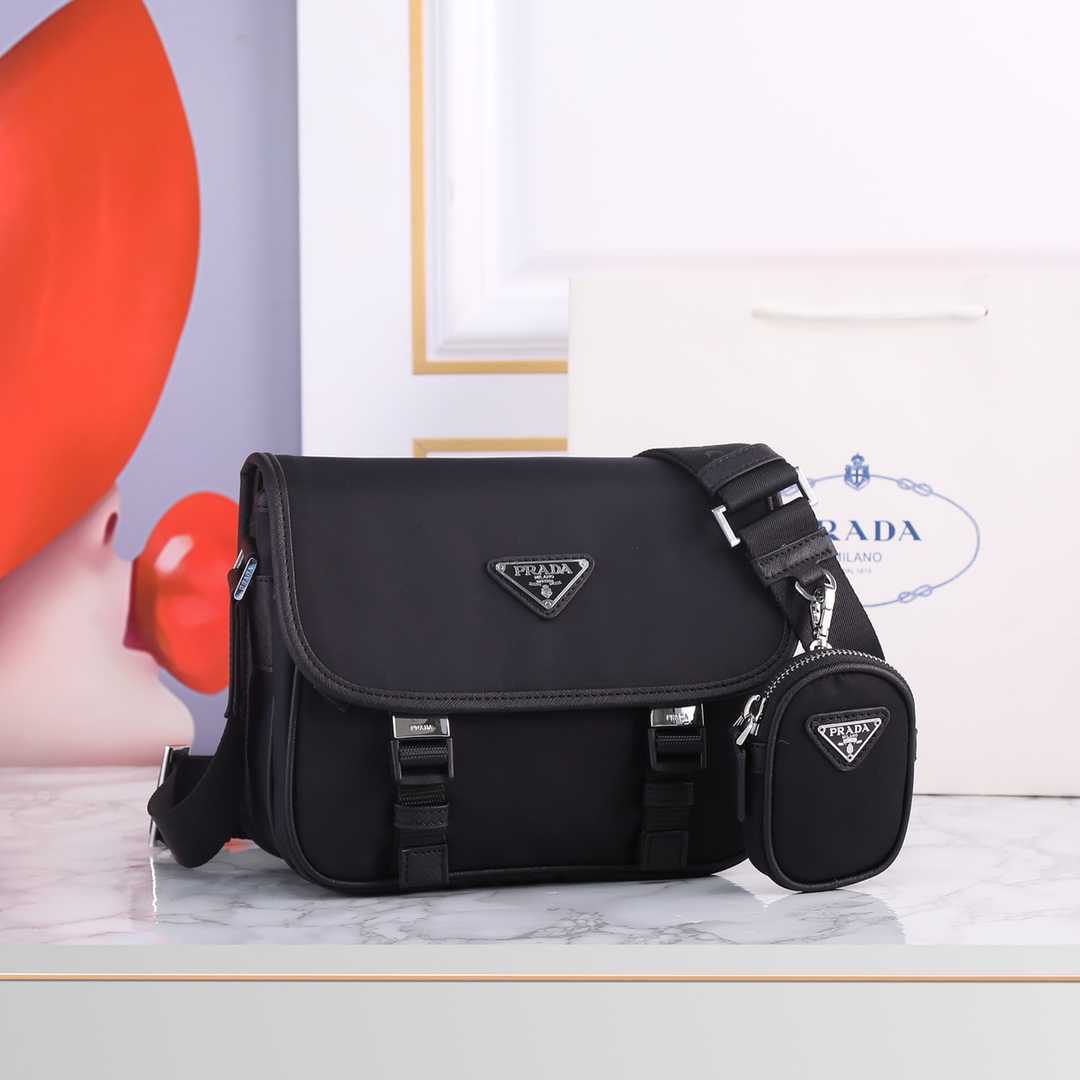 Prada’s new three-in-one combination messenger bag