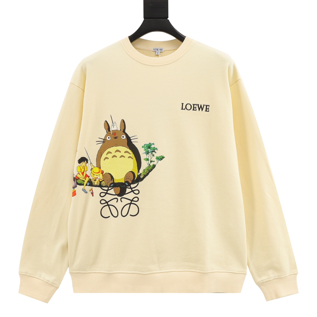 Loewe Totoro print crew neck sweatshirt