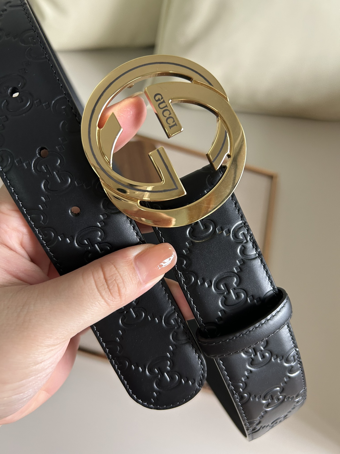 Gucci leather belts