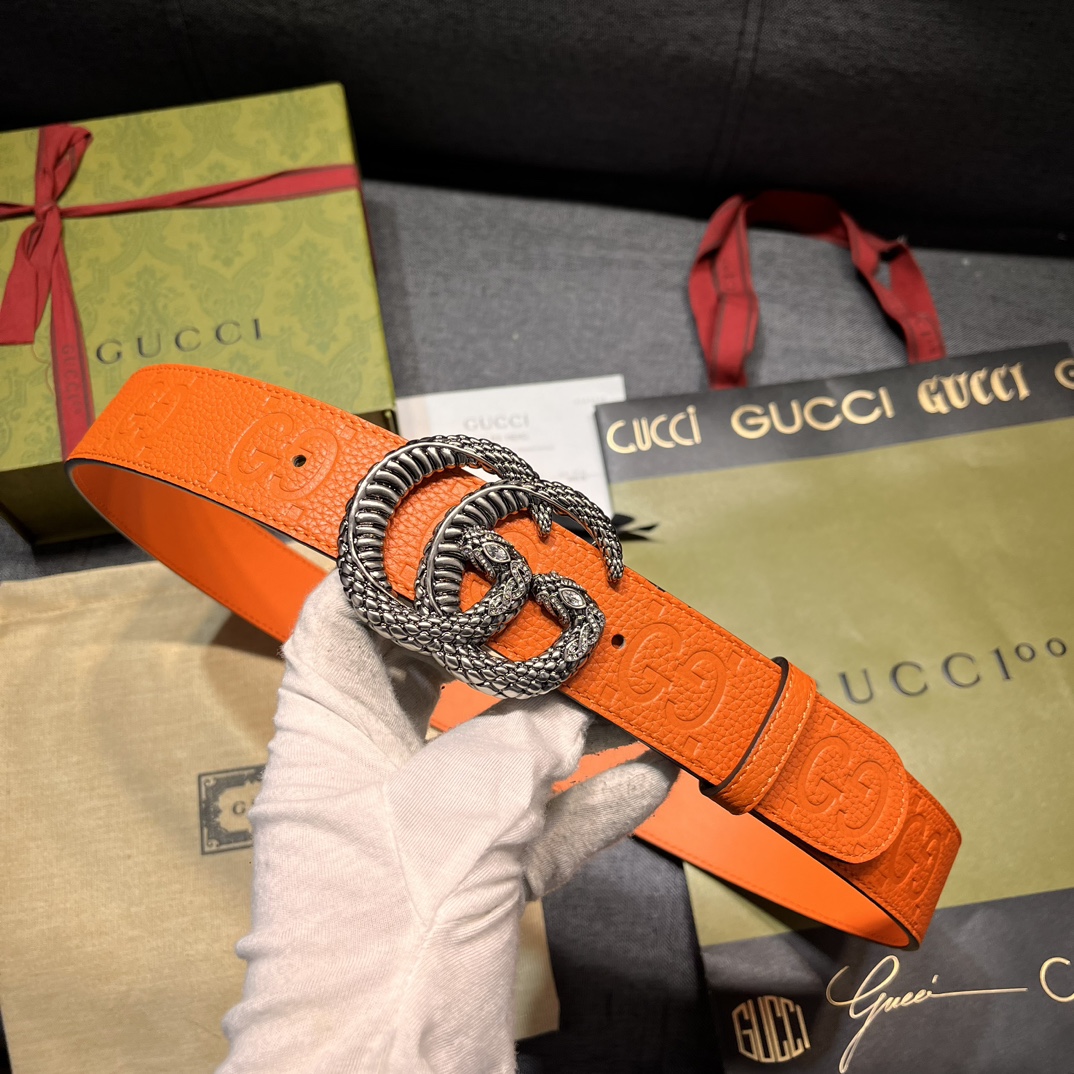 Gucci snake decoration belt