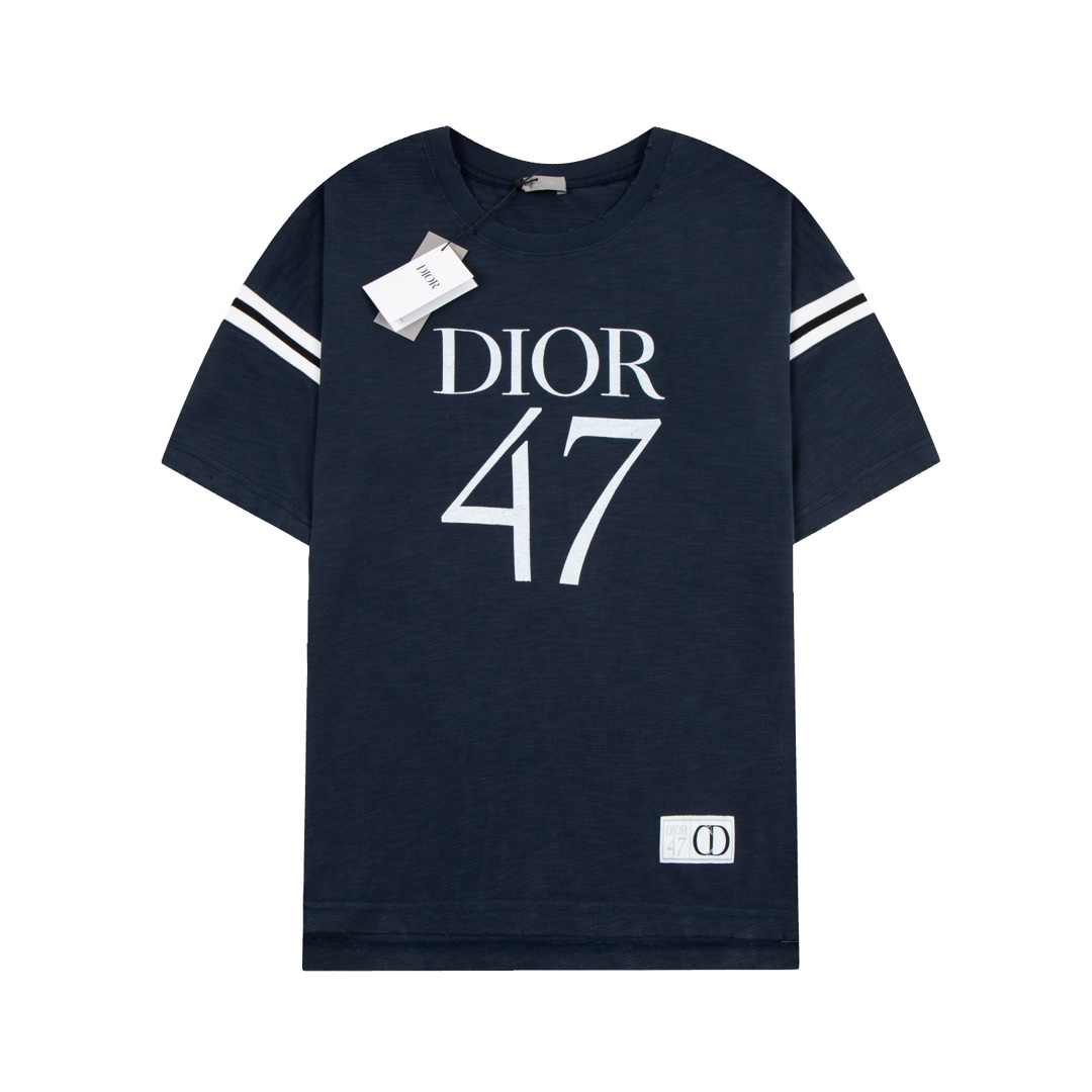 Dior printed patch sleeve T-shirt