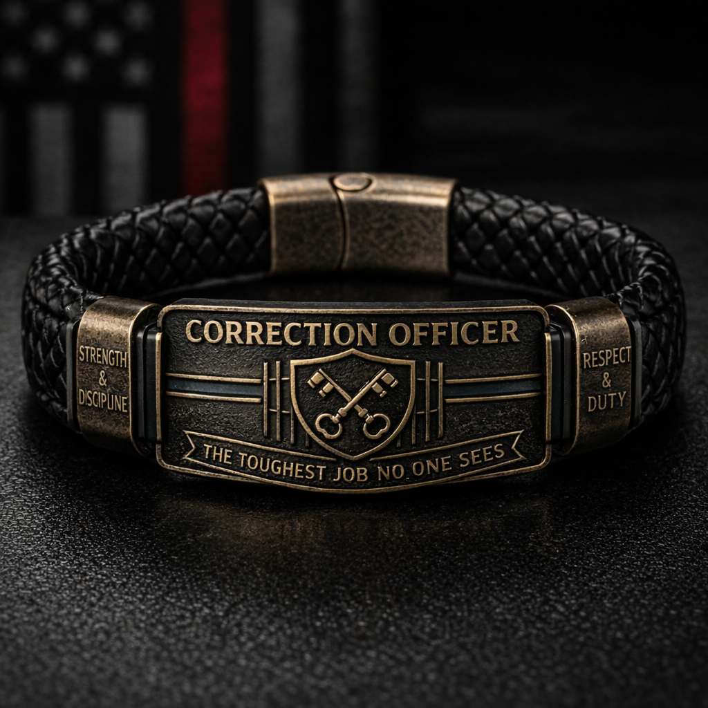 Thin Blue Line Law Enforcement Brotherhood Bracelet