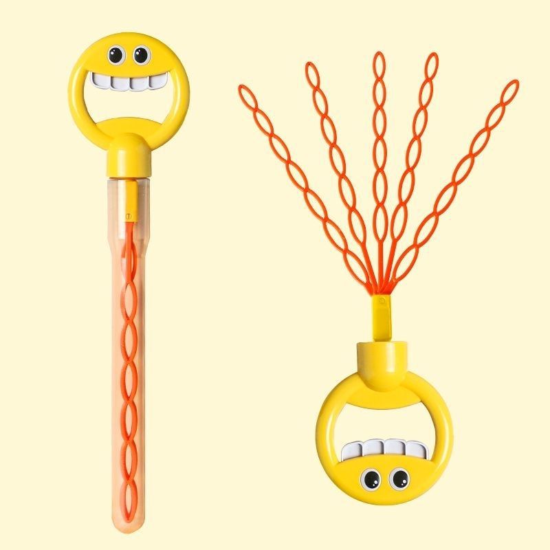 Summer Hot Sale-49%OFF 32 Holes Handheld Smiling Face Bubble Stick 