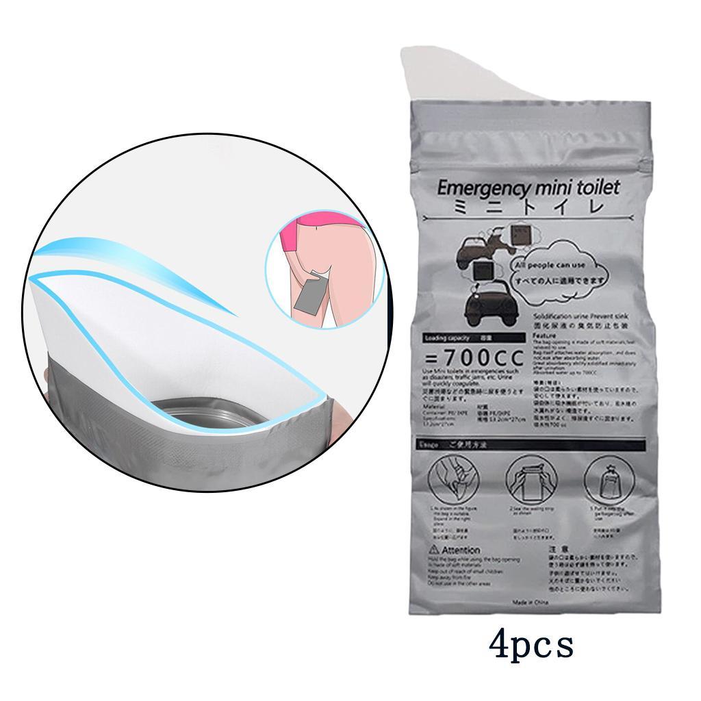 4PCS OUTDOOR EMERGENCY URINATE BAGS