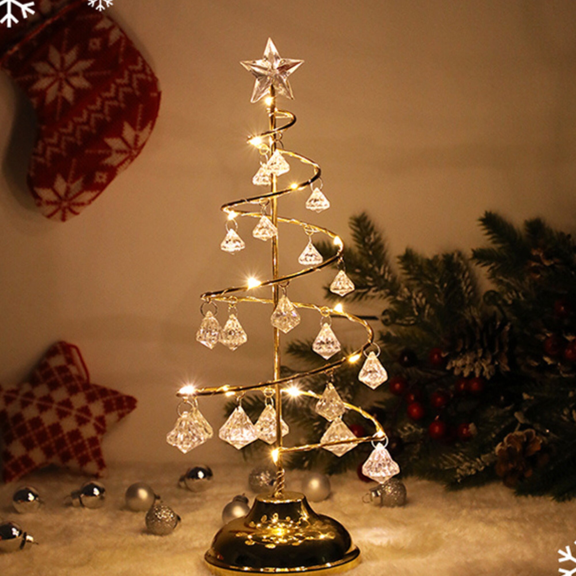 LED Christmas Decoration Crystal Tree Lights🔥Last Day Promotion- SAVE 70%🎄