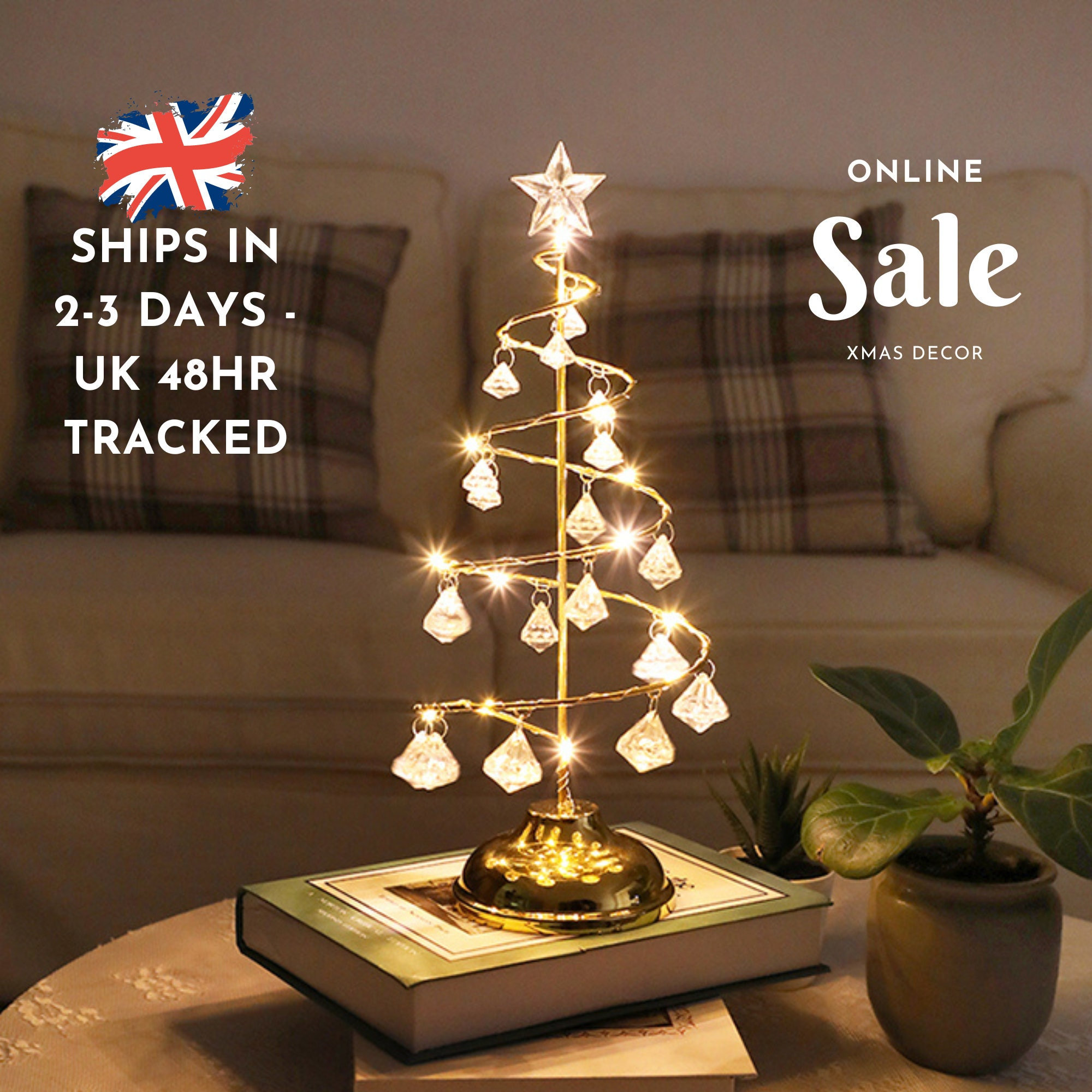 LED Christmas Decoration Crystal Tree Lights🔥Last Day Promotion- SAVE 70%🎄