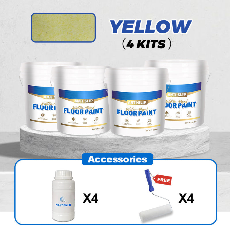 ✨Free brush🎁Wear-Resistant Anti-Slip Self-leveling Epoxy Floor Paint