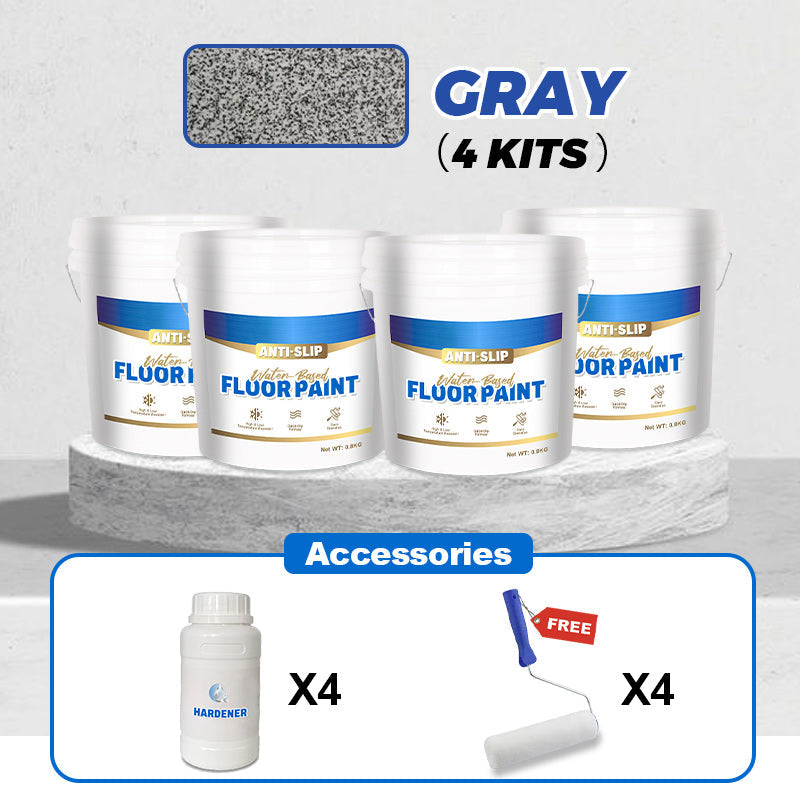 ✨Free brush🎁Wear-Resistant Anti-Slip Self-leveling Epoxy Floor Paint