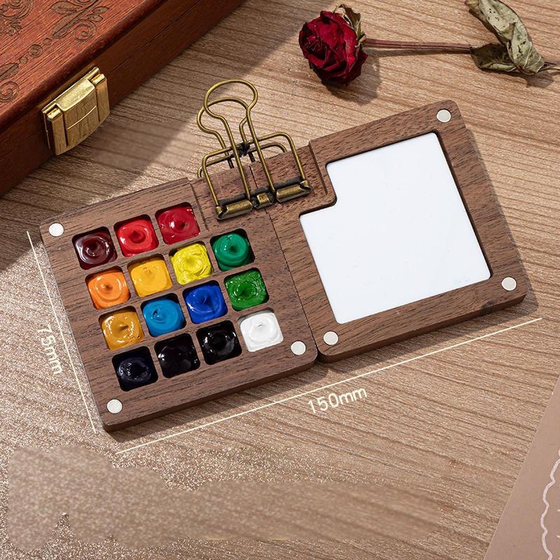 Portable Black Walnut Palette Kit
