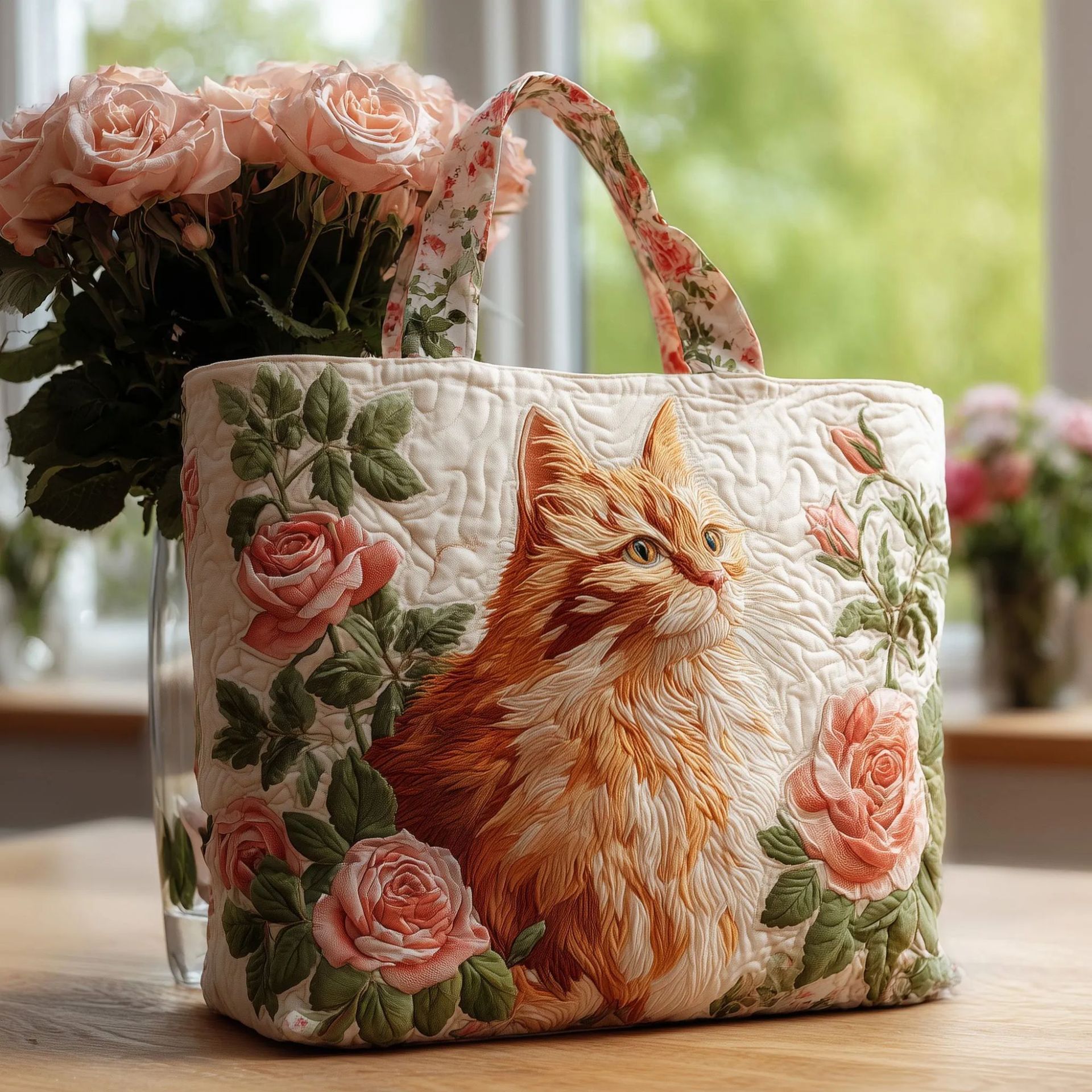 🔥 2026 Best Seller - Catitude Quilted Tote Bag