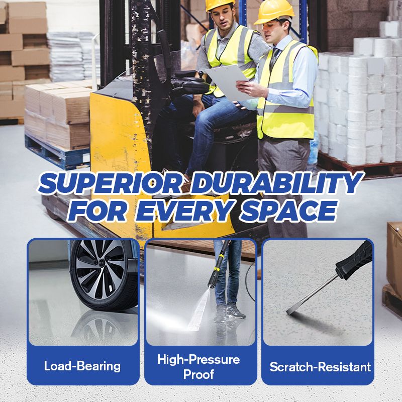 ✨Free brush🎁Wear-Resistant Anti-Slip Self-leveling Epoxy Floor Paint