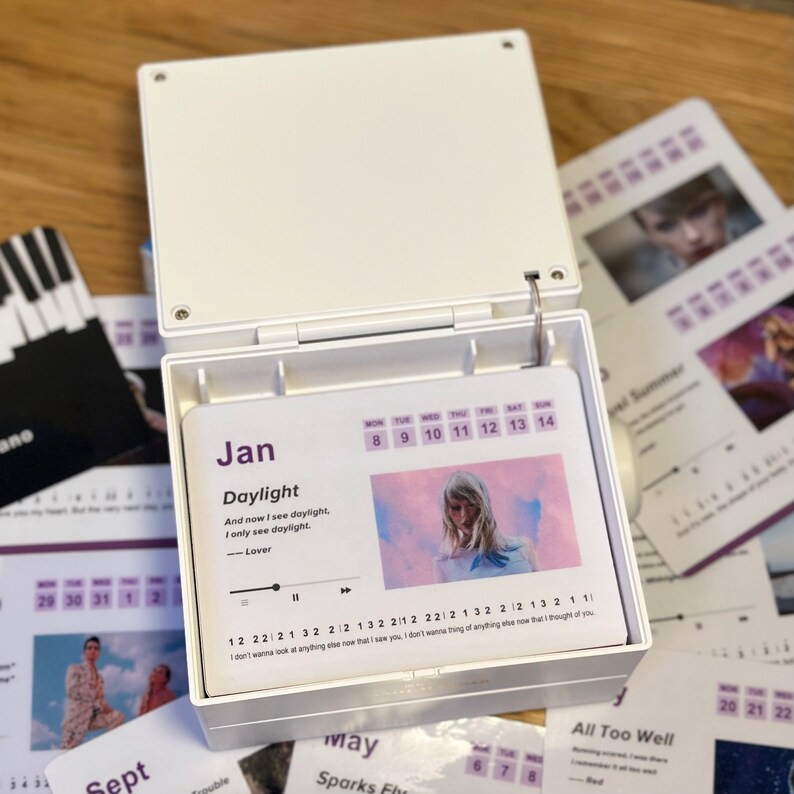 Swiftie Piano Calendar 2024 with Music Sheets