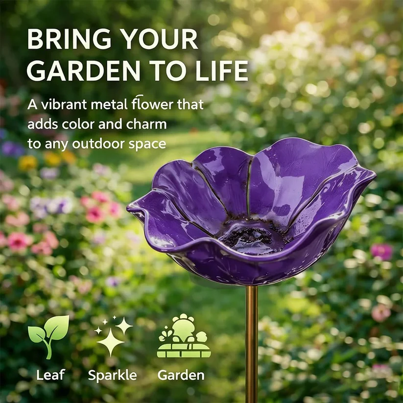 💖🎁2026 Mother's Day Gifts 50% Off--🐦🎁Handmade Metal Flower Garden Stake🐦