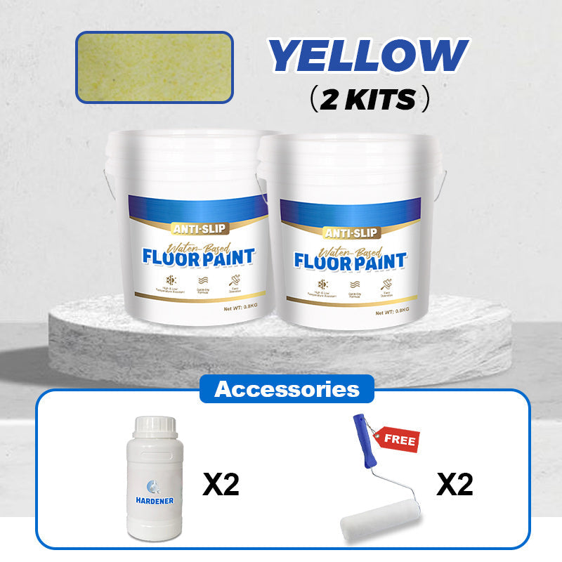 ✨Free brush🎁Wear-Resistant Anti-Slip Self-leveling Epoxy Floor Paint