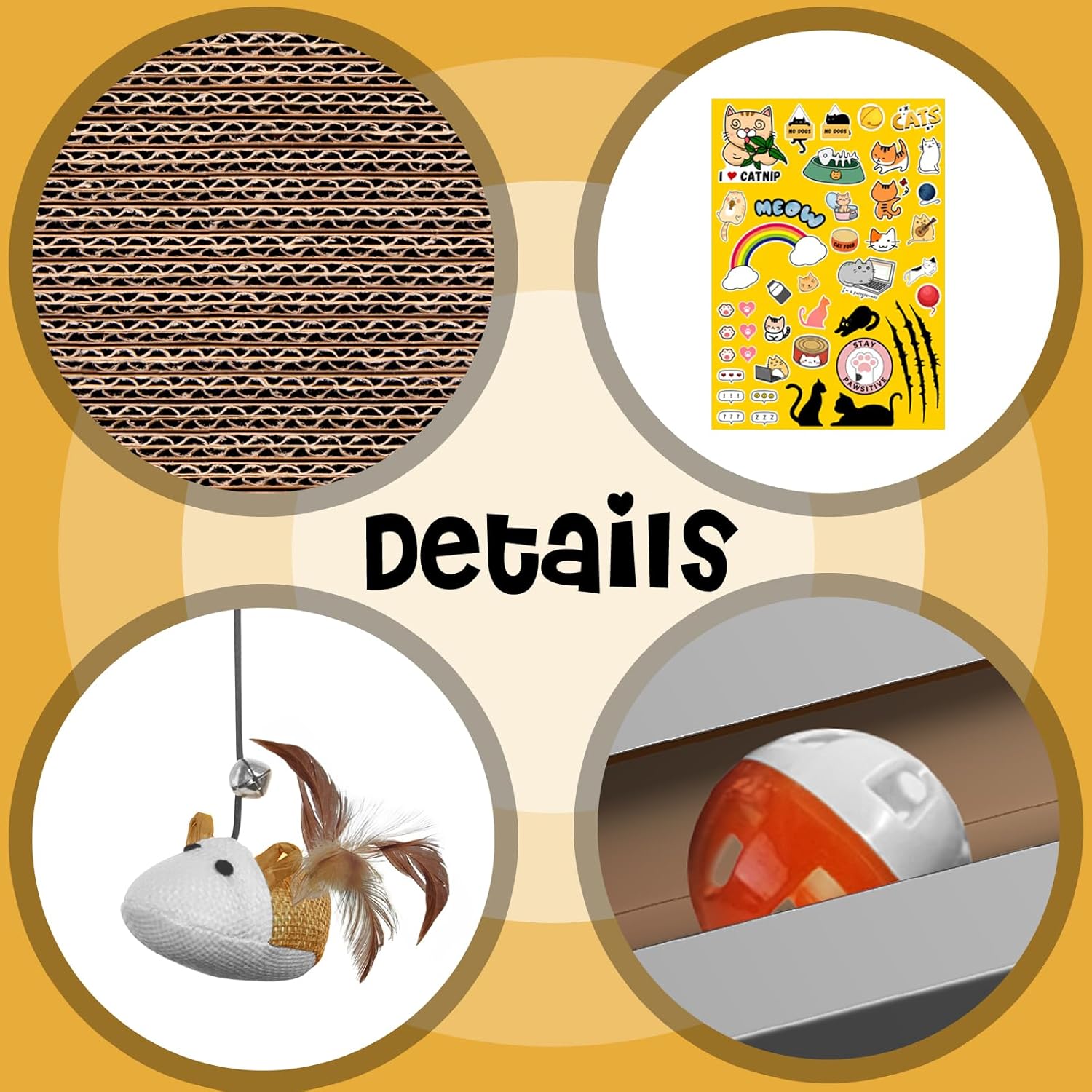 Cat Scratcher Laptop with 'Mouse' 