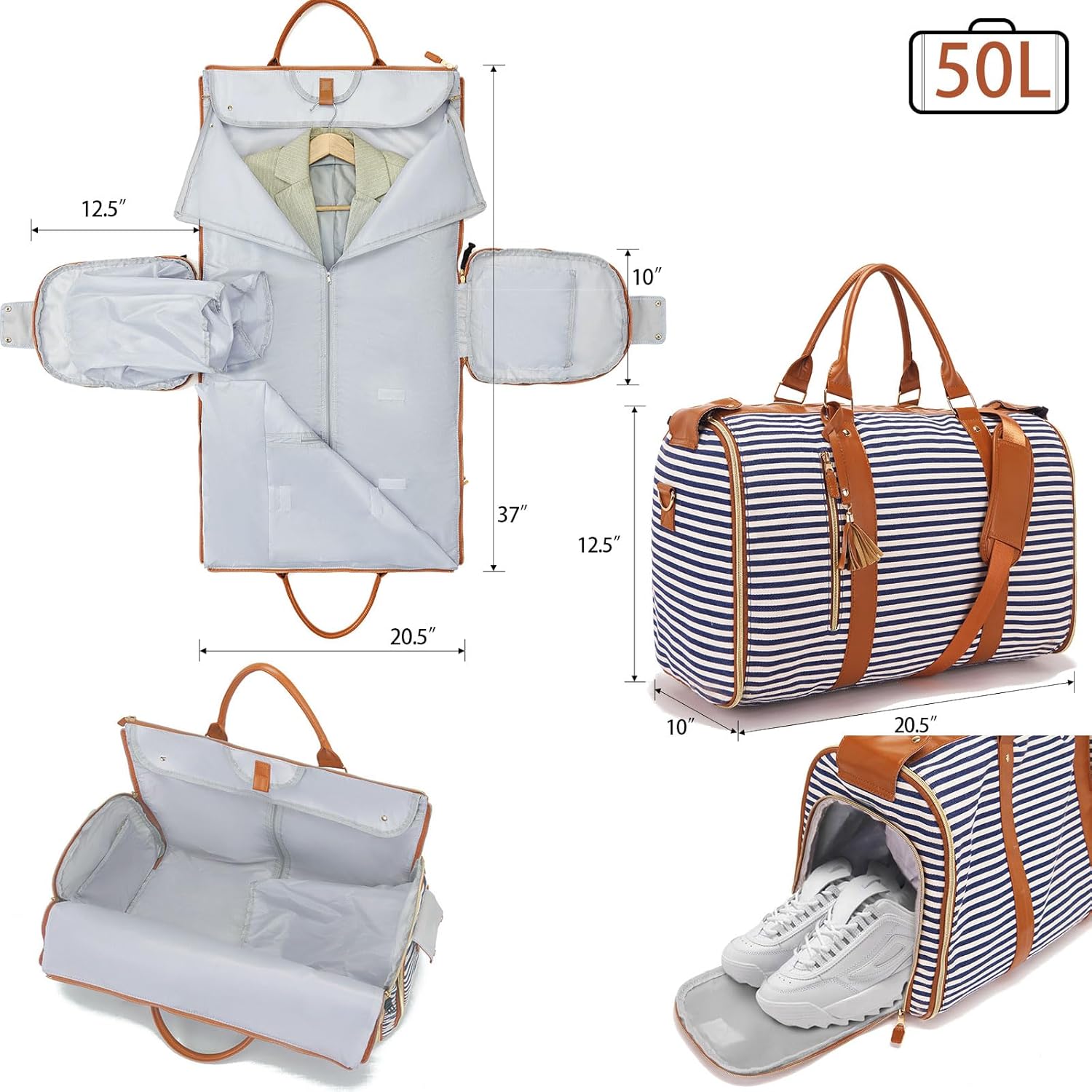 3 in 1 Foldable Garment Bag for Travel